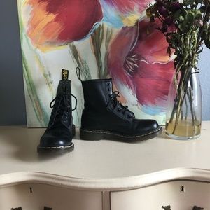 US Size 8 Black Dr. Martins Boots
